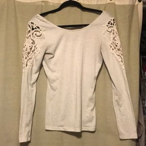 Crochet shoulder top